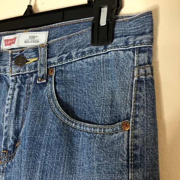 Boys Levi’s 550 Relaxed Fit Denim Blue Jeans - Picture 7 of 15